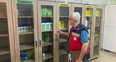 Gediz'de bitki koruma ürünleri bayilerine yönelik denetim