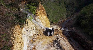 Giresun'da heyelan sahalarında çalışmalar sürüyor