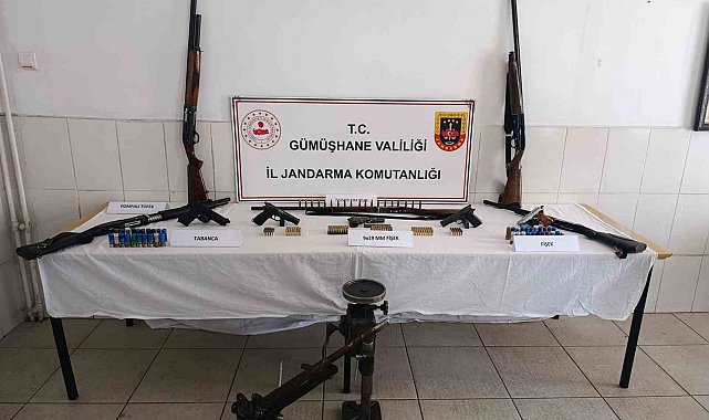 Gümüşhane'de jandarmadan silah operasyonu