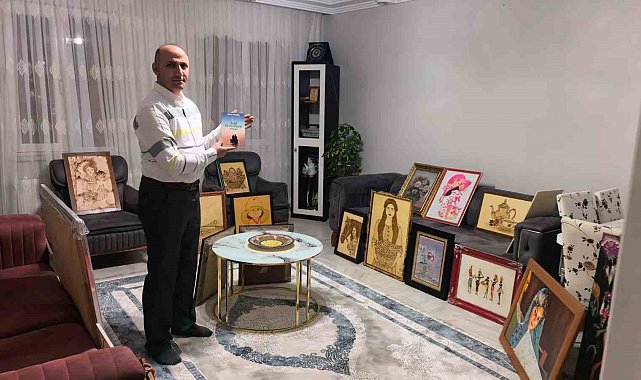 Güvenlik görevlisi çatı katını sanat atölyesine çevirdi