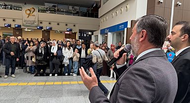 Hacı adayları Çanakkale'den kutsal topraklara uğurlandı