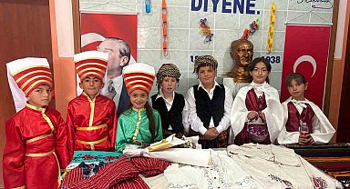 Hacıabdullah'ta el emeği ürünler sergilendi
