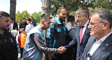 Hacılar'da bayramlaşma programı düzenlendi