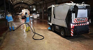 Haliliye'de kurban kesim alanları dezenfekte edildi