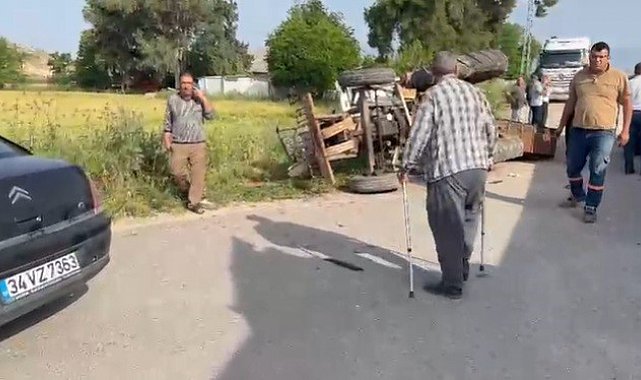 Hatay'da devrilen traktörün 80 yaşındaki sürücüsü öldü