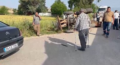 Hatay'da devrilen traktörün 80 yaşındaki sürücüsü öldü