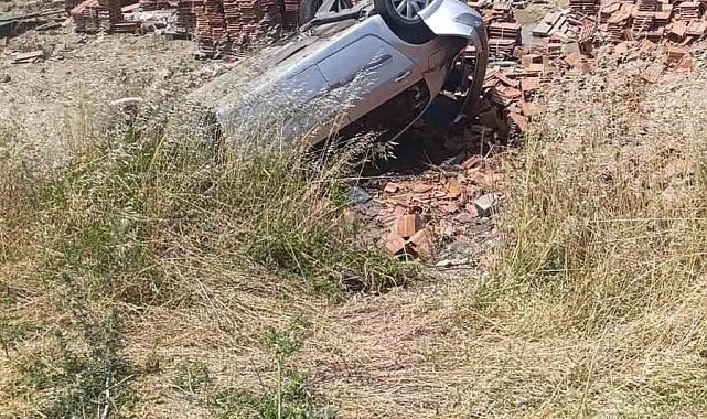 Hatay'da motosiklete çarpan otomobil takla attı: 1 ölü, 1 yaralı