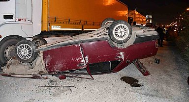 Hatay'da takla atan otomobildeki 1'i ağır 3 kişi yaralandı