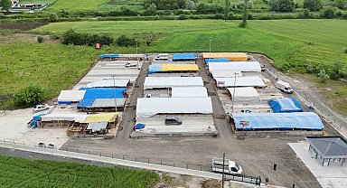 İlkadım'da kurban pazarı bayrama hazır