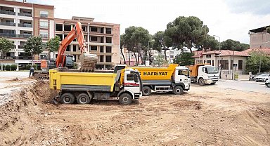 İncirliova'nın Yeni Meydan Projesi'nde ilk kazma vuruldu