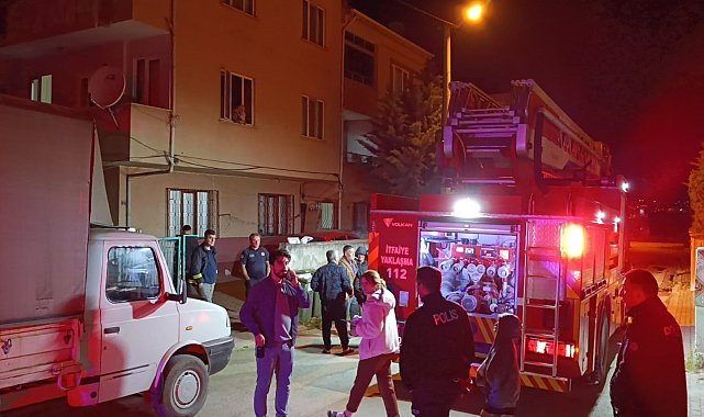 İnegöl'de korku dolu anlar: Eski eşinin evini molotofkokteyli attı
