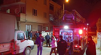 İnegöl'de korku dolu anlar: Eski eşinin evini molotofkokteyli attı