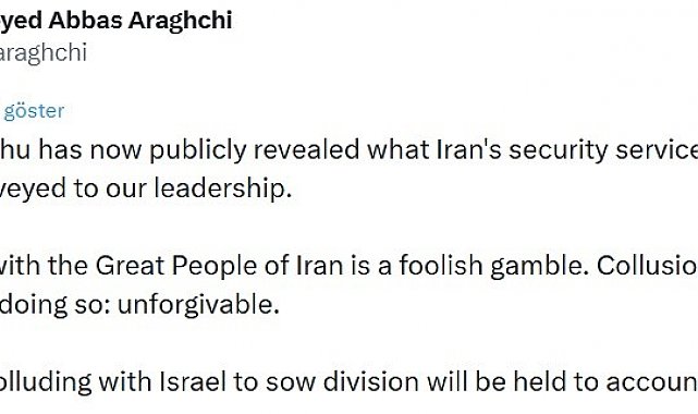 İran'dan Netanyahu'nun gizli BAE ziyaretine sert tepki: "İsrail ile işbirliği yapanlar hesap verecek"