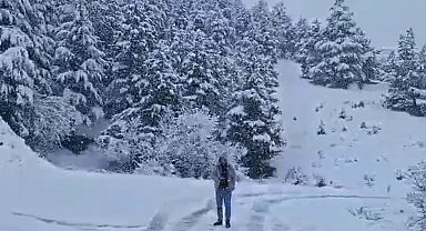 Isparta'da mayıs ayında kar bereketi kartpostallık görüntüler oluşturdu