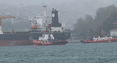 İstanbul Boğazı'nda arıza yapan gemi kurtarıldı