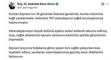 İstanbul'da bayramın ilk günü 767 kişi kurban keserken yaralandı