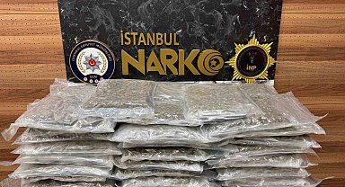İstanbul'da uyuşturucu operasyonu: 58 kilo gram skunk ele geçirildi