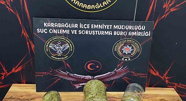 İzmir'de 16 yıl hapisle aranan zehir taciri 2 kilo uyuşturucuyla yakalandı