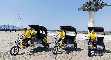 İzmir'de 'Bisicab'ler yola çıkıyor