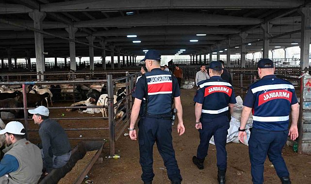 Jandarmadan kurban pazarlarında dron destekli denetim