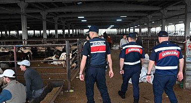 Jandarmadan kurban pazarlarında dron destekli denetim