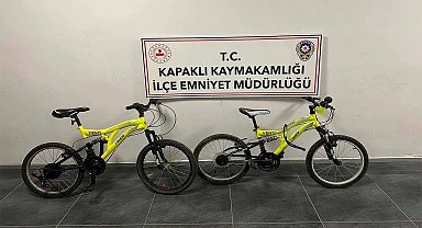 Kapaklı'da bisiklet çalan 2 çocuk yakalandı