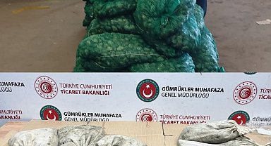 Kapıkule'de 760 kilo kaçak midye ele geçirildi