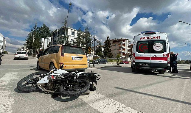 Karaman'da motosiklet kazası: 1 yaralı