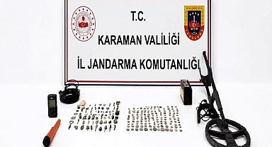 Karaman'da tarihi eser ele geçirildi: 12 tutuklama