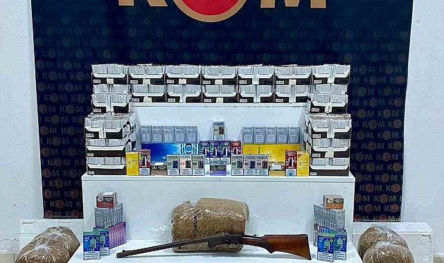 Kars'ta binlerce makaron ve kaçak sigara ele geçirildi