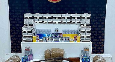 Kars'ta binlerce makaron ve kaçak sigara ele geçirildi