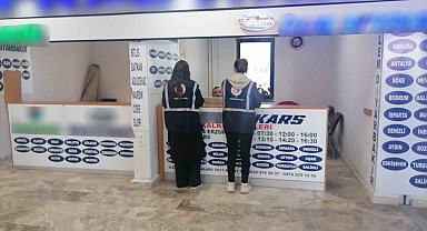 Kars'ta şehirlerarası otobüs firmalarına sıkı denetim