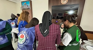 Kars'ta Yeşilay gönüllülerinden renkli atölye etkinliği
