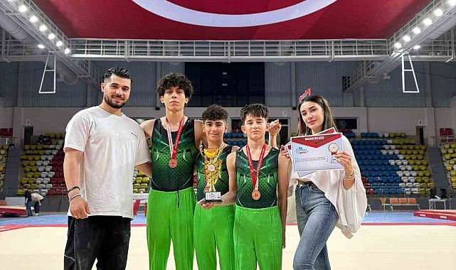 Kayserili cimnastikçiler Türkiye üçüncüsü oldu