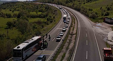 Kemikli Rampaları'nda bayram dönüşü yoğunluğu sürüyor