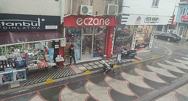 Keşan'da sağanak yağış etkili oldu