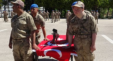 Kilis'te engelli gençler temsili askerlik yaptı