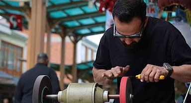 Kırşehir'de bıçak bileyicilerinde bayram mesaisi