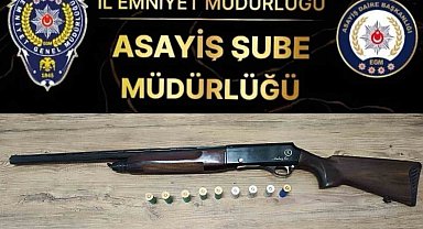 Kız kardeşinin iş yeri önünde havaya ateş açan şahıs yakalandı