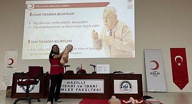 Kızılay Aydın'dan üniversite öğrencilerine eğitim