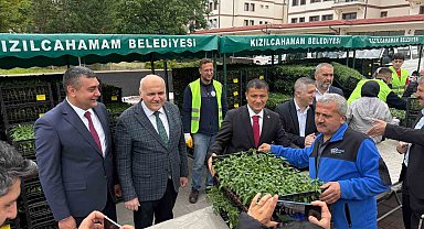 Kızılcahamam'da üreticilere 1 milyon 748 bin sebze fidesi dağıtıldı