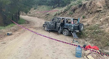 Kontrolden çıkan cip uçurumdan yuvarlandı: 1 ölü 2 ağır yaralı