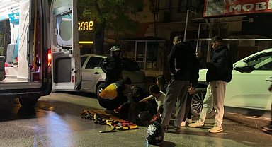 Kontrolden çıkan motosiklet devrildi, sürücüsü yaralandı