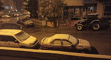 Konya'da Mayıs ayında kar yağdı