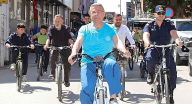 Köşk'te 19 Mayıs coşkusu pedal çevirerek kutlandı