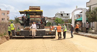 Köşk'te altyapısı tamamlanan yollarda asfalt öncesi çalışma başladı