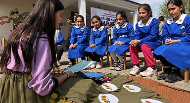 Köydeki çocuklar meslekleri uygulamalı etkinliklerle tanıdı