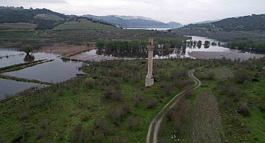 Kuraklıkta ortaya çıkan eski yerleşim alanı, 6 yıl sonra yeniden sulara gömüldü