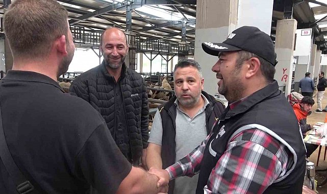 Kurban pazarında güldüren anlar...Mali Polis çetin pazarlığa dahil oldu