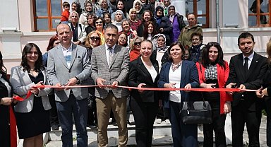 Kursiyerlerin el emeği ürünleri görücüye çıktı